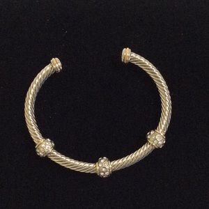 Silver and CZ bracelet